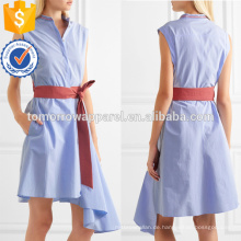 Heißer Verkauf Asymmetrische Sleeveless Belted Cotton Sommer Täglichen Kleid Herstellung Großhandel Mode Frauen Bekleidung (TA0001D)